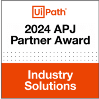 Award Logo. UIPath 2024: APJ Partner Award - Industry Solutions